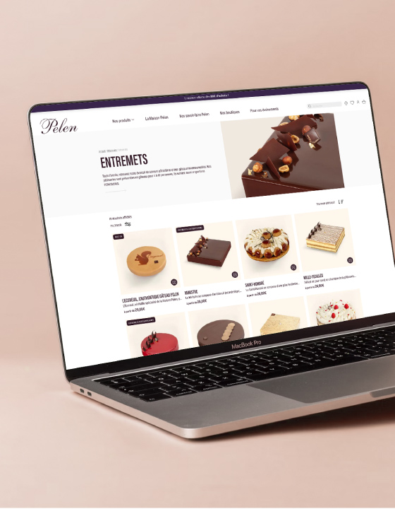 image du site internet du chocolatier Jurassien Pelen
