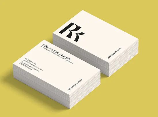 carte de visite papier de création haut de gamme