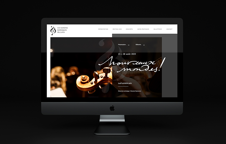 SBJ_site Saisons Baroques du Jura, logo et site web  